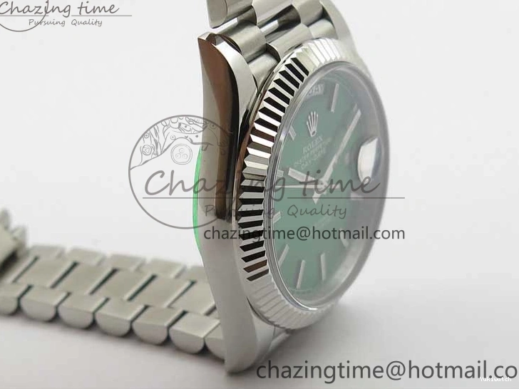 Markers 40mm SS Bracelet Green 228239 SS Stick 904 Version Dial Day-Date Dial A2836 on President New BP 0714